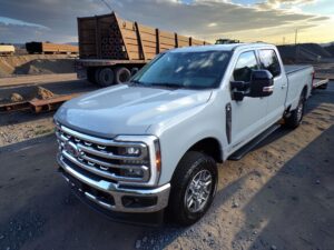 Ford F-250 Lariat showroom
