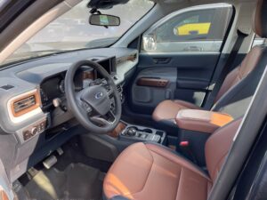 Ford Maverick Black Interior Showroom