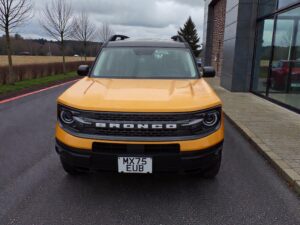 orange-Bronco-Wildtrak-Showroom